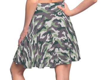 Camouflage Skirts For Women, Camo Skirts, Camo Skirts For Women, Camouflage Skirt, Skirts For Teen Girls, Graphic Skater Skirt, Skater Gifts