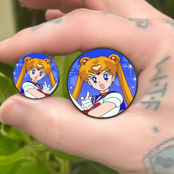 Anime Plugs Gauges - 8mm to 50mm (0g - 2 inch)