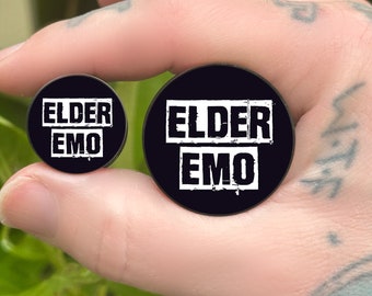 Elder Emo Image Picture Plugs Gauges - 8mm to 50mm (0g - 2 inch)