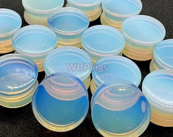 Opalite Plugs Gauges- 6mm 2g to 30mm 1 3/16”