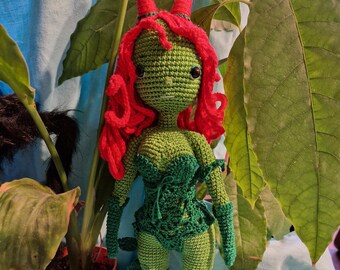 PDF Häkelmuster für V Ivy, die Pflanzenfrau / MUSTER PDF Vivy, die Pflanzenfrau / Superheldin / Superheldin