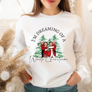 Christmas Movie Sweatshirt, Christmas White Movie Sweatshirt, Christmas Song shirt, Christmas Sweatshirt, Christmas Tree Hoodie Shirt Gift