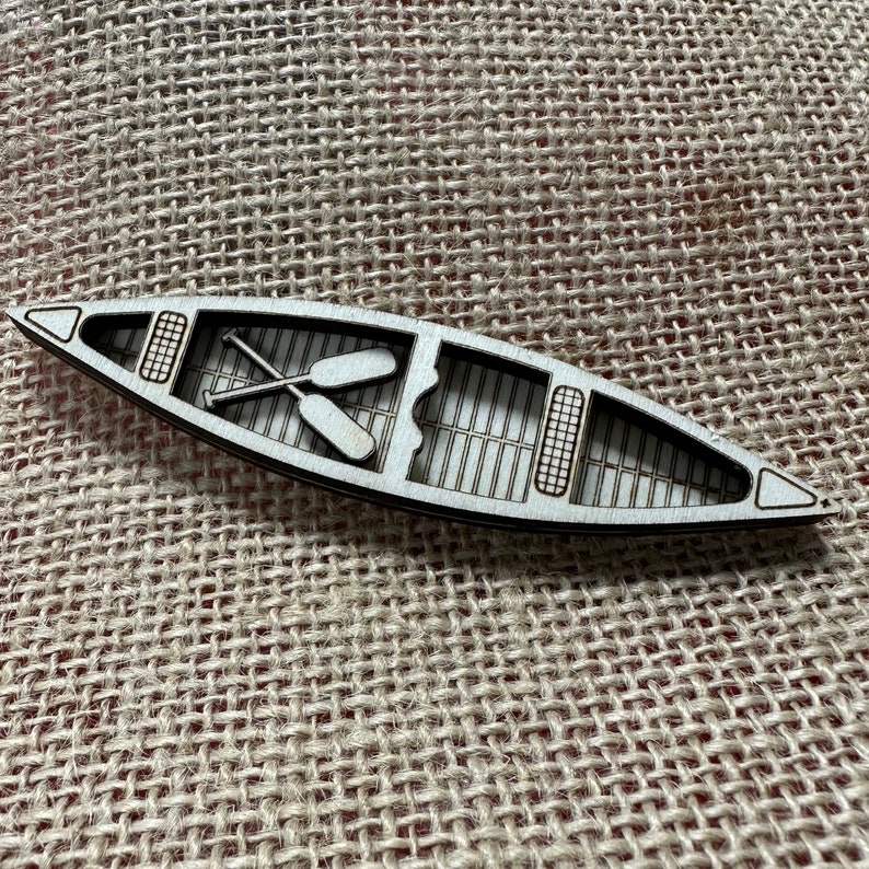 Canoe - Laser Cut Digital File SVG Glowforge Engraved - Etsy