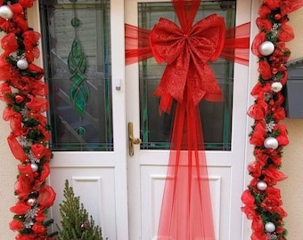 Door Garland & Wreath with lights