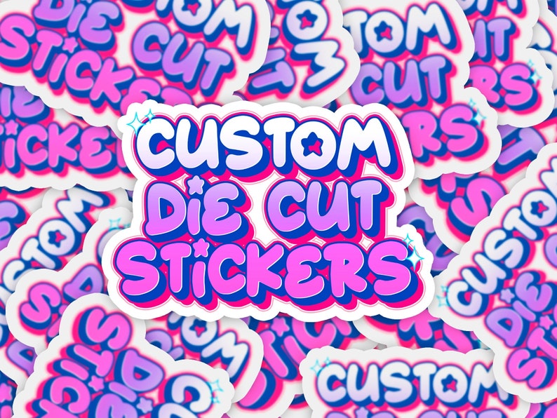 Custom Vinyl Stickers / Die Cut Stickers /send Me Any Logo, Art, or