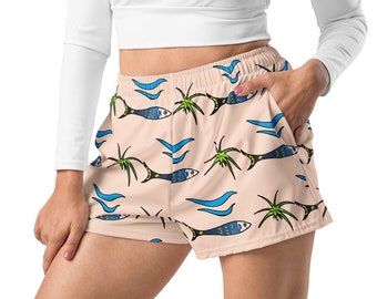 Short de sport recyclé all over femme