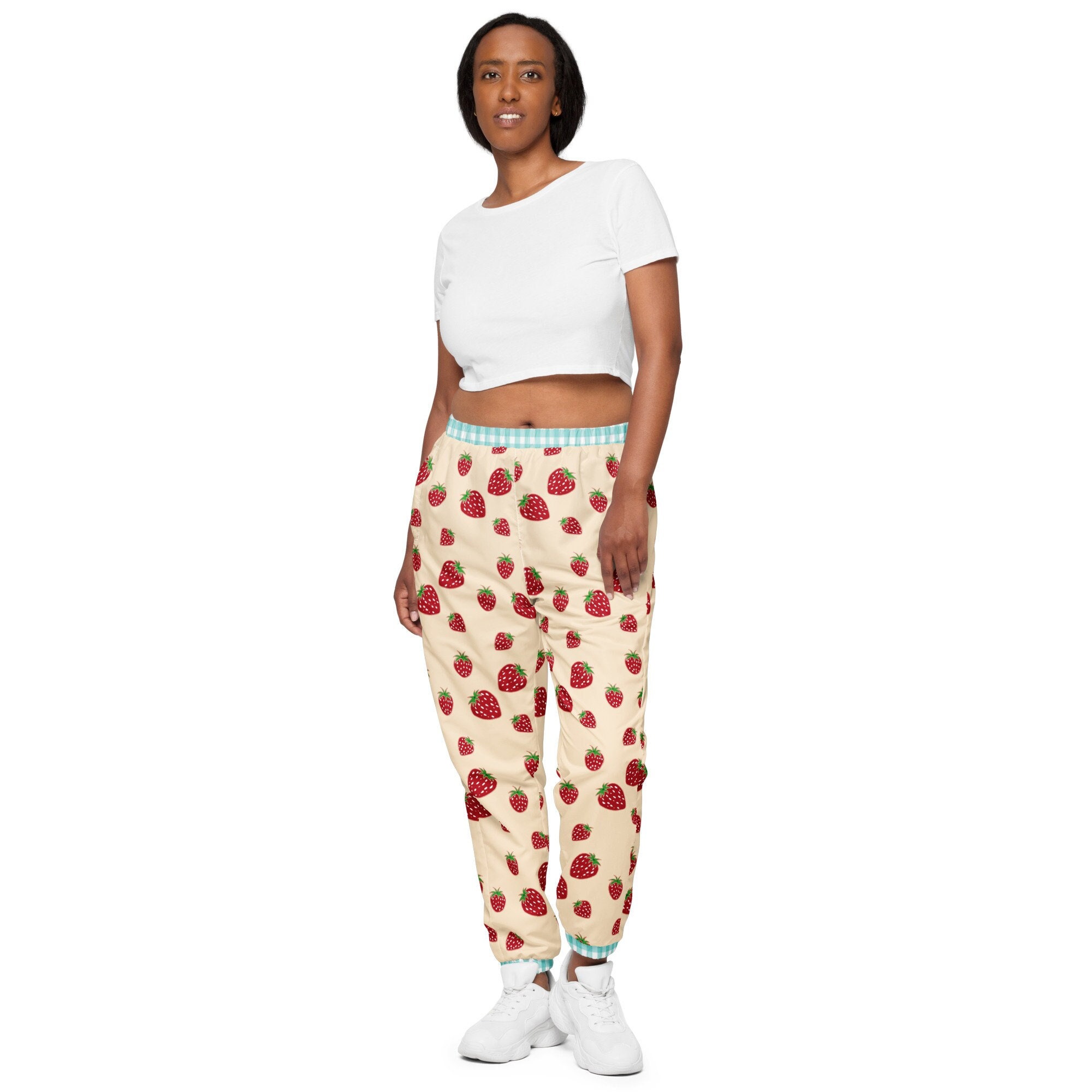 Kawaii Strawberry Pants Cottagecore Wild Strawberries Pants Irati