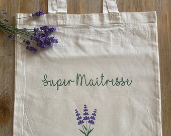 cadeau Maîtresse, Nounou ATSEM, tote bag