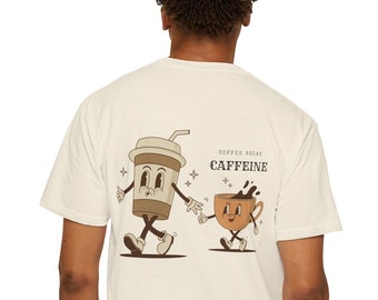 Simple Coffee T Shirt | Unisex T Shirt | Coffee T Shirt | Graphic T Shirt | Retro Cartoon T Shirt | Aesthetic T Shirt |  Gift for Friends