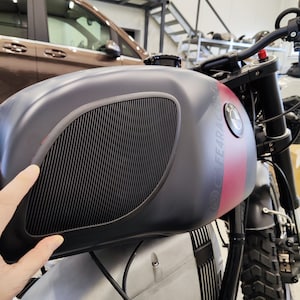 BMW R airhead models  BMW R50/5 R60/5 R75/5 R80 R90S R100  rubber Knee Pads Tank covers  2pc Side covers Black