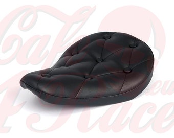 Fitzz, custom solo seat. Black/rivets. Small. 4cm thick