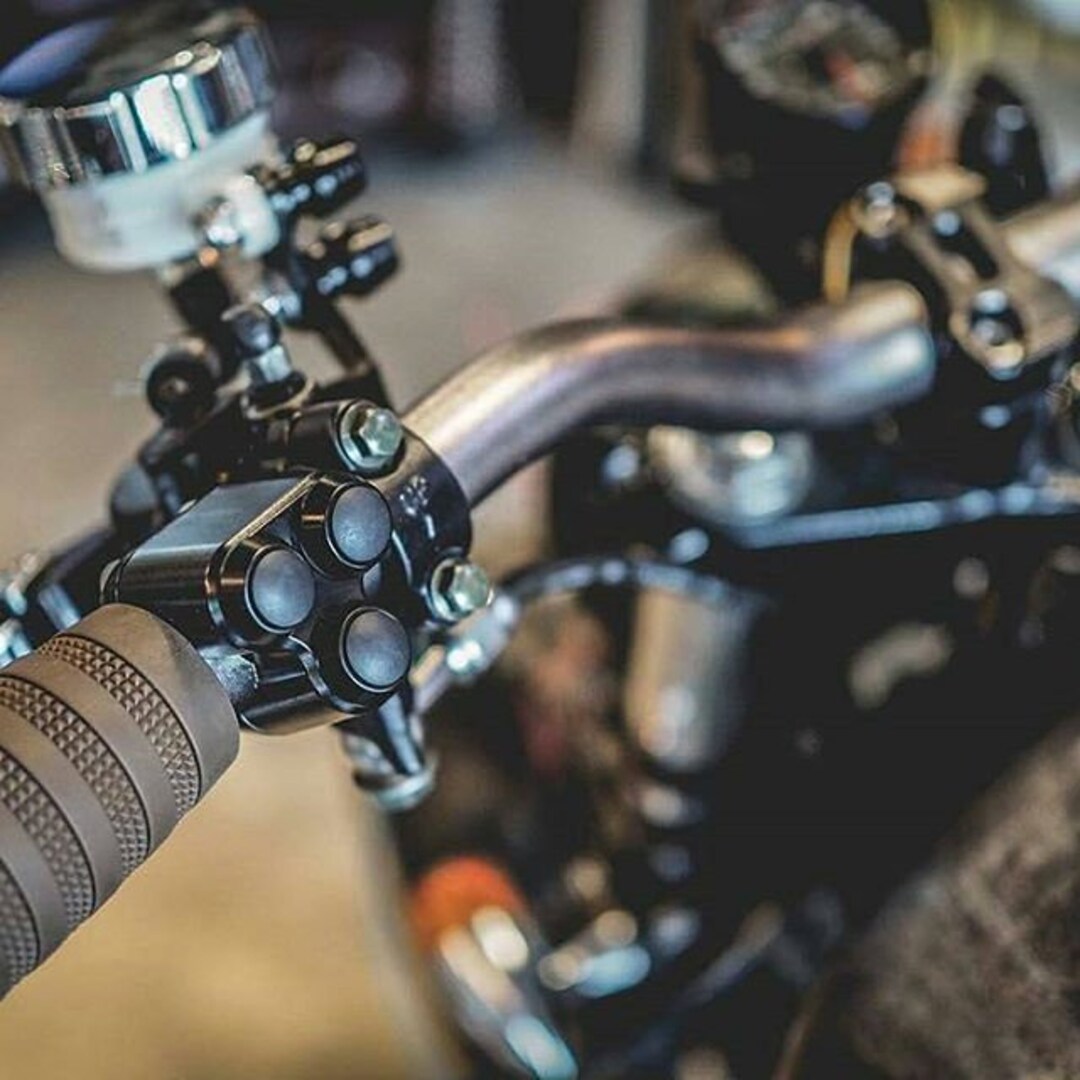 Triple Micro Switch Button Housing - One Inch Handlebar - Black - Etsy