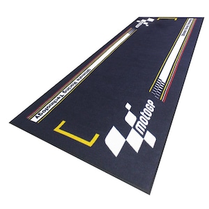 Tapis de garage noir MOTO GP pour votre Cafe Racer personnalisé ou belle moto Honda Yamaha Suzuki Kawasaki Bmw Ducati Aprilia H&D Triumph