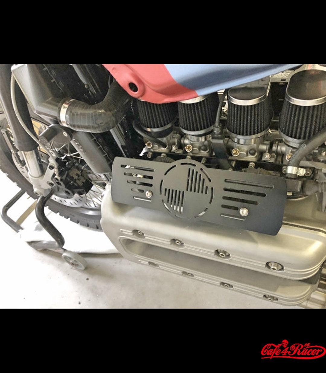 BMW K75 K100 K1100 K1 Injector Rail Cover V2 Black Cafe Racer Scrambler