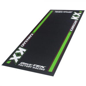 Garage Mat  KAWASAKI KX  (190x80cm) decoration or gift not only for your bike Non-slip oil and water resistant PVC backing