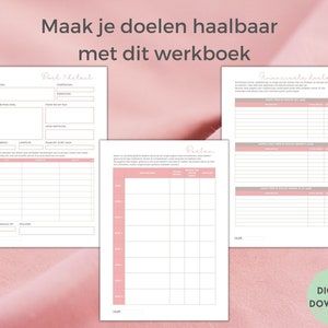 Pu&ograve; includere: Un quaderno di lavoro stampabile con accenti rosa e grigi per aiutarti a stabilire e raggiungere i tuoi obiettivi. Il quaderno di lavoro include sezioni per i dettagli dell'accordo, gli obiettivi finanziari e gli obiettivi personali.