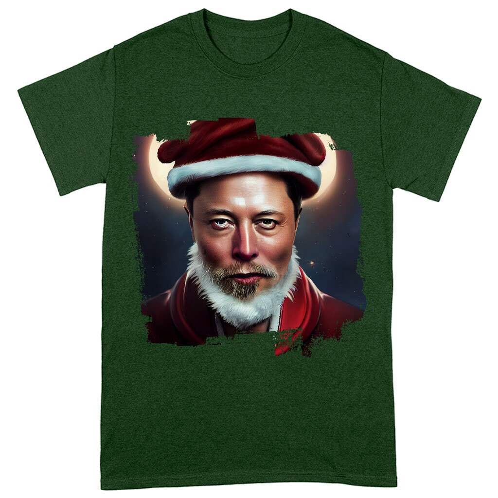 Elon Musk Santa Claus T-Shirt Elon Claus Tee Shirt  X-Mas