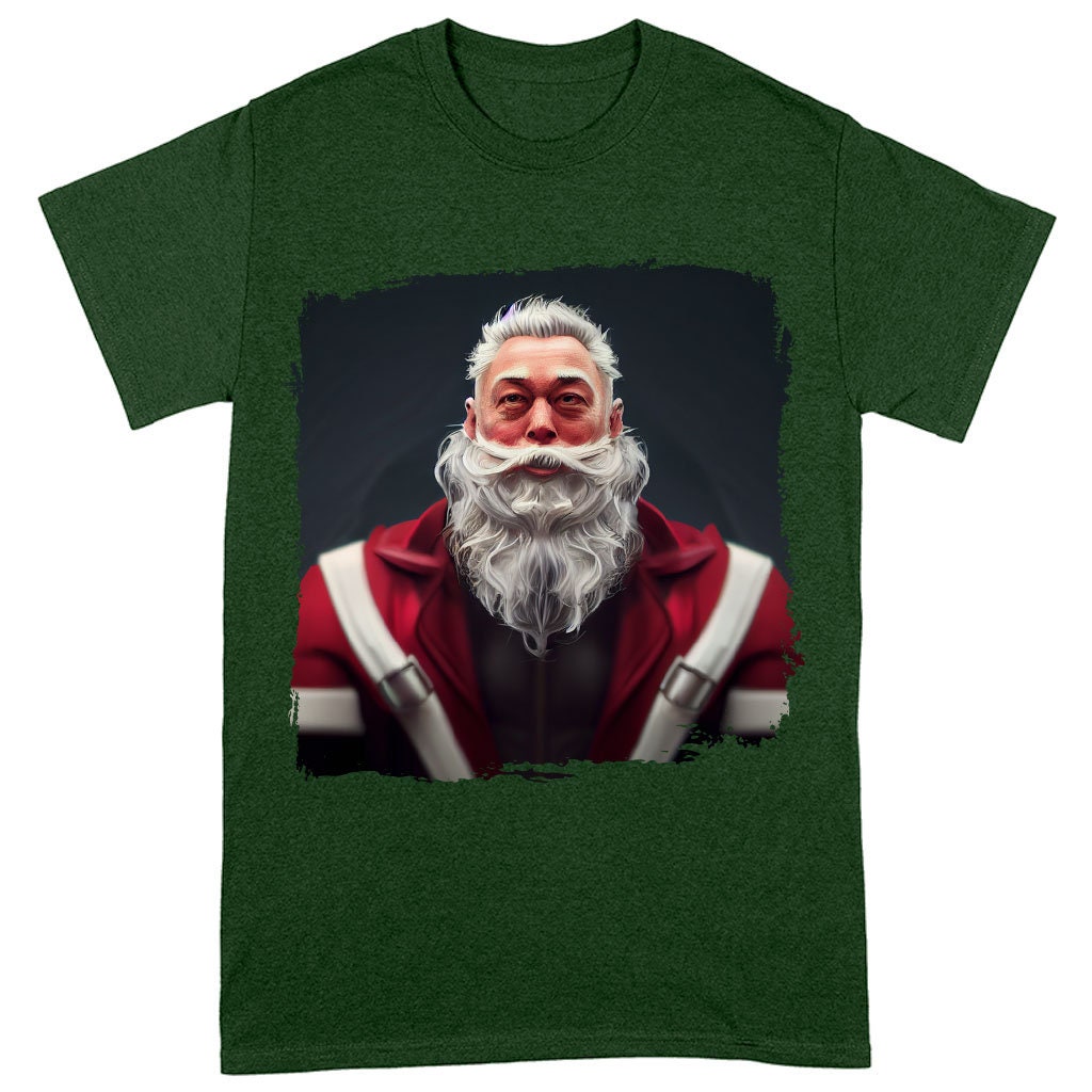 Elon Musk Santa Claus T-Shirt  Funny Christmas Santa Claus T-Shirt