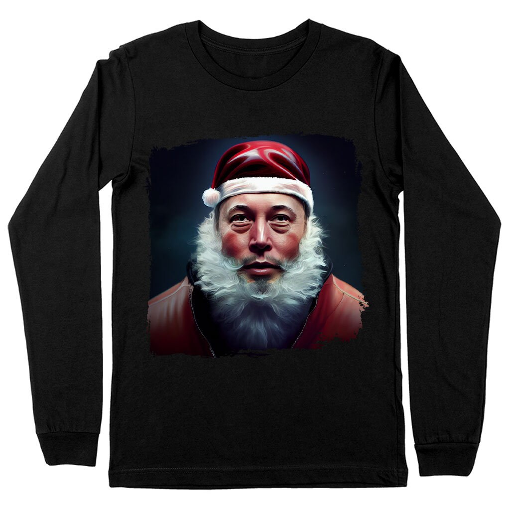 Elon Musk Santa Adult Long Sleeve Sweatshirt Elon Musk Sweatshirt