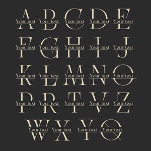 Elegantes Monogramm SVG Bundle einzeilig, zweizeilig, mit Ornamenten, perfekt für Cricut Crafting Geschenke, Ornamente für Cricut Benutzer und Handwerker