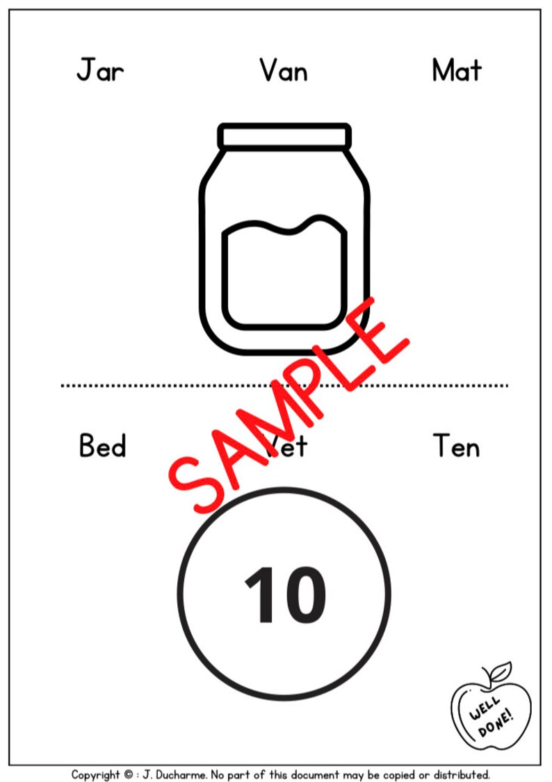 Phonics, CVC Words, Printable, Spelling, Worksheets / 1st Grade, First