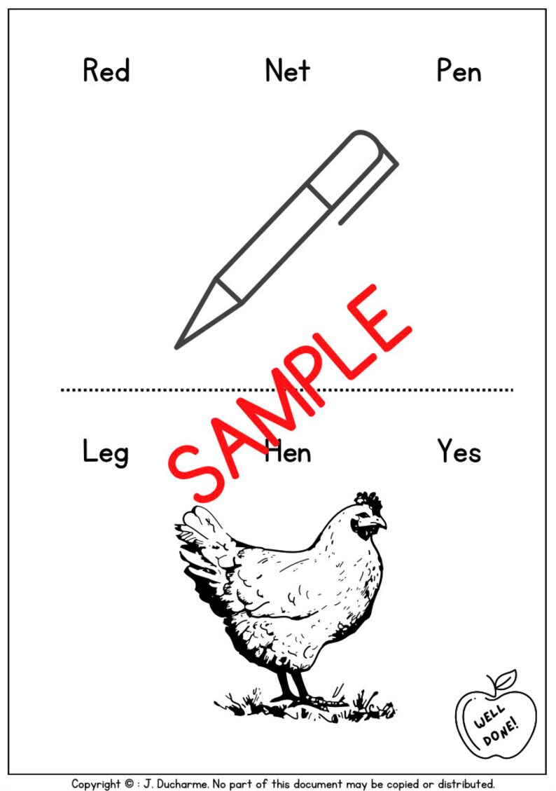 Phonics, CVC Words, Printable, Spelling, Worksheets / 1st Grade, First