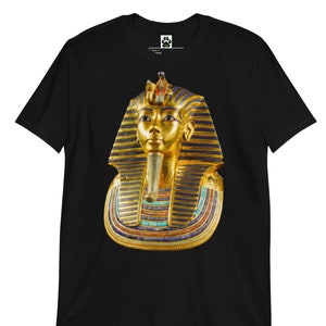 King Tut T-Shirt Tutankhamen Unisex Ancient Egypt Tshirt Egyptian Pharaoh T Shirt Egyptology Fans King Tut Ring Spun Cotton T-Shirt