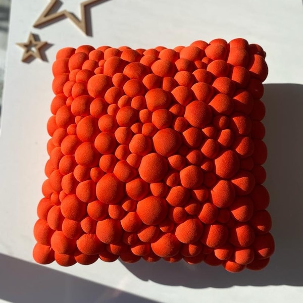 Orange Toss Pillow Etsy