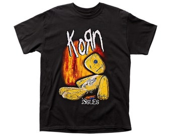 KORN ISSUES Camiseta unisex de manga corta con cuello redondo y banda musical