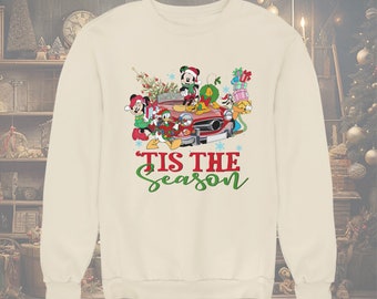 Tis The Season Sweatshirt, Christmas Trees Sweatshirt, Christmas Disney Vacation, Farm Fresh, Family Christmas Party, Xmas Gift