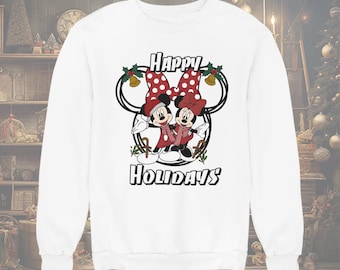 Minnie and Mickey Christmas Sweatshirt, Disney Family Christmas Party Sweater, Christmas Disney Vacation, Christmas Gift