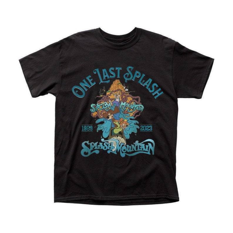 Splash Mountain unisex T-shirt met korte mouwen en ronde hals, One Last Splash Tee afbeelding 1