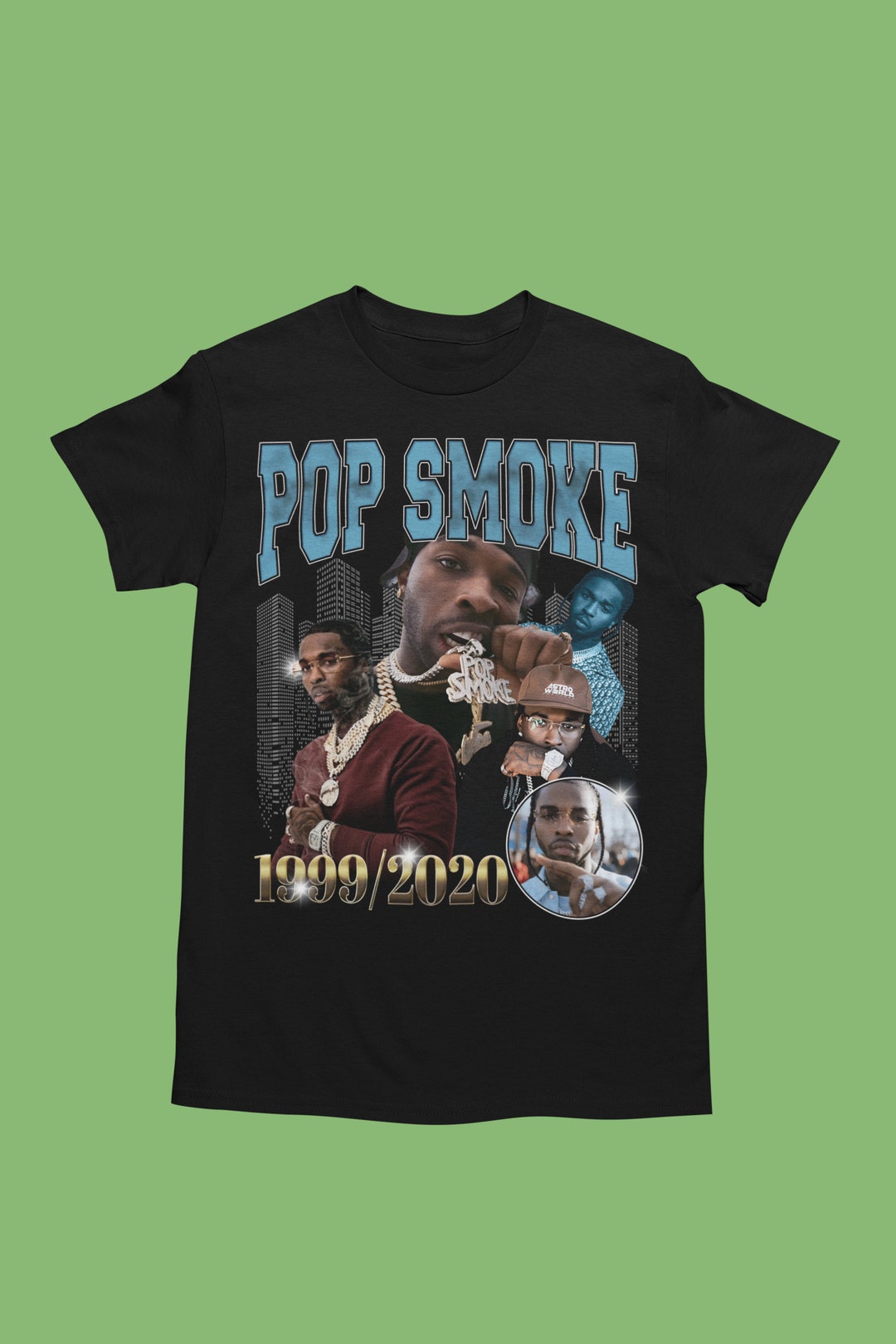 Pop Smoke Tshirt, Pop Smoke Shirt, Rap Hiphop Tee, Gift for Fan, 100 Cotton Etsy