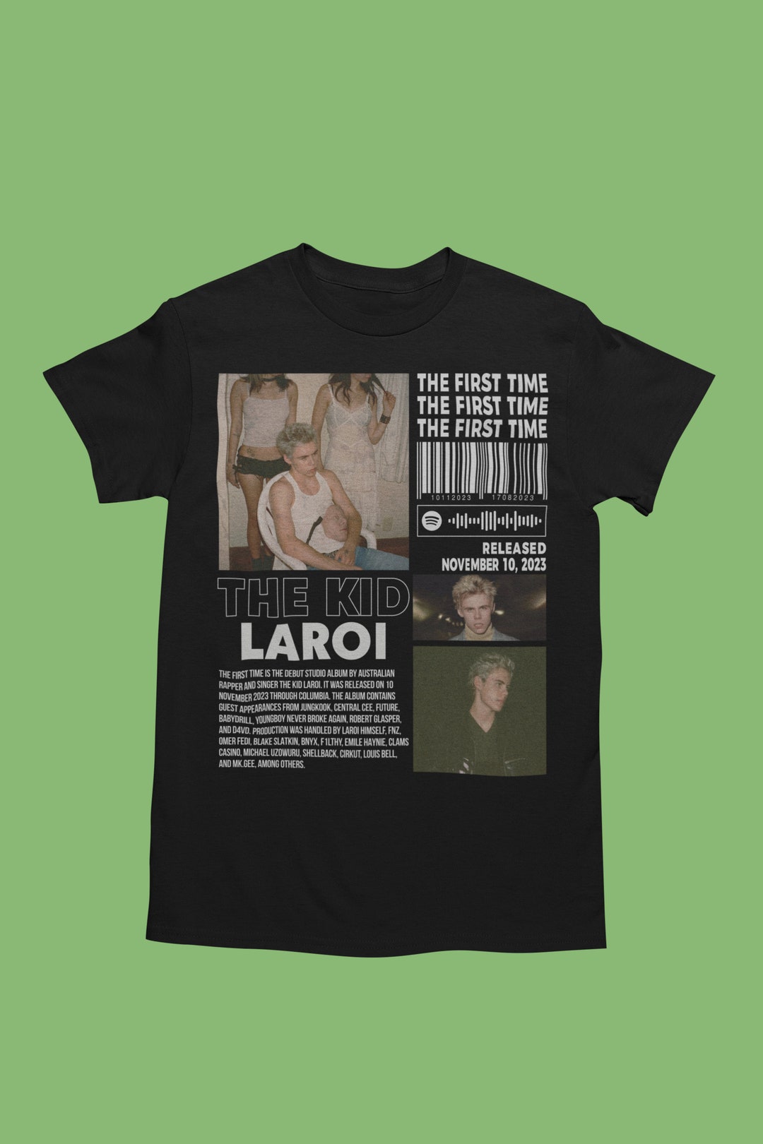 The Kid LAROI Merch Shirt, the First Time Laroi Album 90s Tee, the