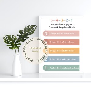 THE 54321 METHOD, Mental Health, Mindfulness Practice, Therapist Deco, School Psychologist, Mental Health, Anxiety, Therapy