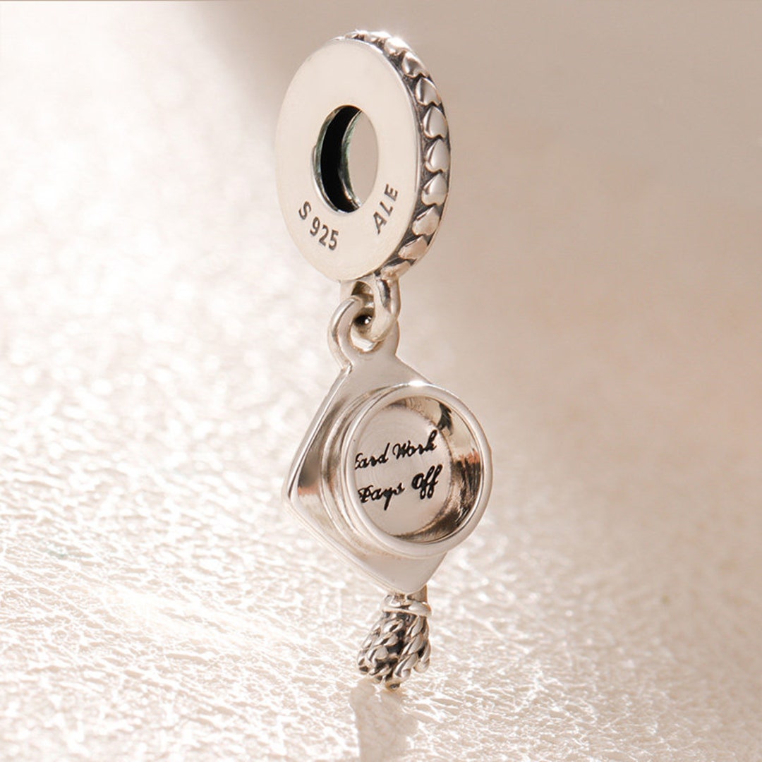 Pandora Graduation Charm 'hard Work Pays off Pouch Etsy