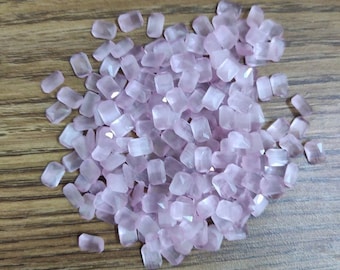 Pink Color Octagon Shape SIZE CHOICE Loose Stones High Quality ( 25 pcs ) Brilliant Cut Gemstones For jewelry making Ring Pendant Bangle Etc