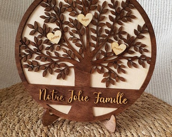 arbre de vie en bois personnalisé - arbre de vie famille