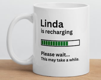 Personalized Gift for Linda Mug-Linda Definition Mug-Funny Linda Mug-Sarcastic Linda Mug-Custom Linda Mug-Funny Mugs-Linda is Recharging-Mug