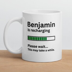 Gepersonaliseerd cadeau voor Benjamin Mug-Benjamin Definitie Mok-Grappige Benjamin Mok-Sarcastische Benjamin Mok-Aangepaste Benjamin Mok-Grappige Mokken