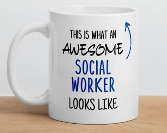 Regalo de trabajador social Taza de trabajador social Nueva taza de trabajador social impresionante Regalos de trabajador social tazas sarcásticas