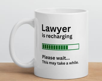 Cadeau voor advocaat-advocaat cadeau Mug-grappige advocaat Mug-advocaat is opladen-advocaat Joke Mug-sarcastische advocaat cadeau