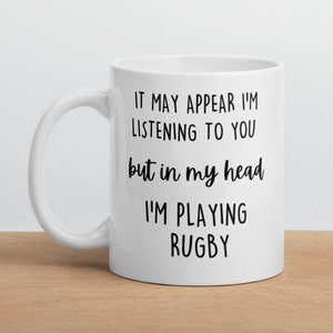 Rugby Mug, Gift for Rugby, Rugby Gift Coffee Mug, Rugby Player Gift Idea, Rugby Gift Mug, Rugby Idea Gift, Rugby Mug Gift
