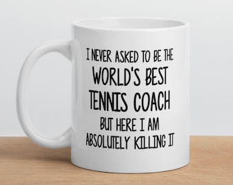 Tennistrainer Geschenk Tassen-Geschenk für Tennistrainer-Tennistrainer Kaffeebecher-Tennistrainer Zitat-Best Tennis Coach Ever-Best Coach