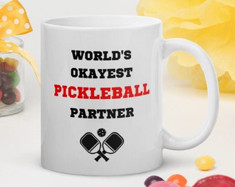 Pickleball Gifts for Men and Women Coffee Mug for Pickleball Fanatics Coffee Cup for Pickleball Grandma or Grandma Pickleball Dad Gift
