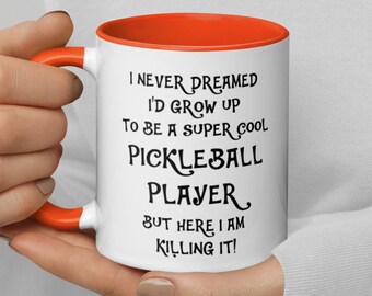 Pickleball Coffee Mug for Pickleball Player Gift Idea for Pickleball Lover