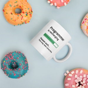 Programmer Mug-Programmer Gift-Funny Programmer Present-Programmer Is Recharging-Programmer Joke Mug-Sarcastic Programmer Gift