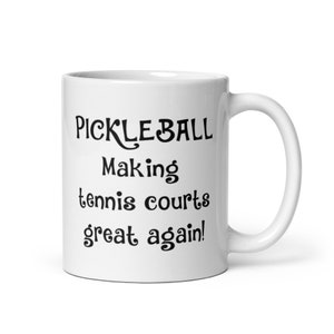 Pickleball Gift Mug-Gift for Pickleball Player-Fun Coffee Cup for Pickleball Lover-Pickleball Fanatic Gift-Gift for Pickleballer-Fun Mug