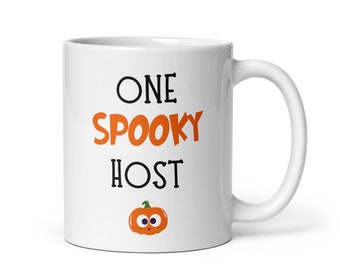 Halloween-värdpresent - rolig värdpresent till Halloween - värdkaffemugg - värdsysterpresent - värdcitat - bästa värd någonsin - bästa värd - värdfamiljpresent