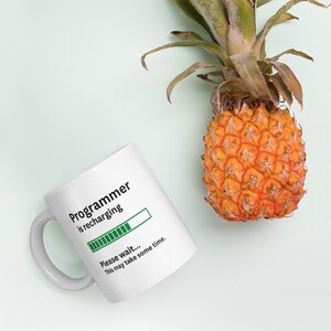 Programmer Mug-Programmer Gift-Funny Programmer Present-Programmer Is Recharging-Programmer Joke Mug-Sarcastic Programmer Gift
